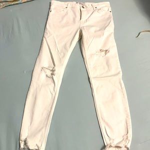 Free People Distressed Jeans